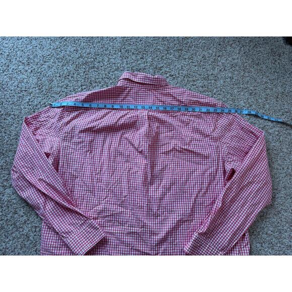 Vineyard Vines Mens XXL collared button up shirt,  long sleeve, Red/Pink & white - Picture 11 of 16